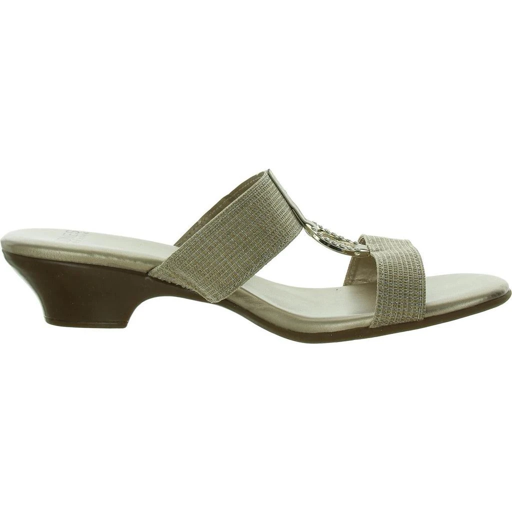 JONES NEW YORK Eanna Womens Embellished Slip-On Wedge Sandals 6
