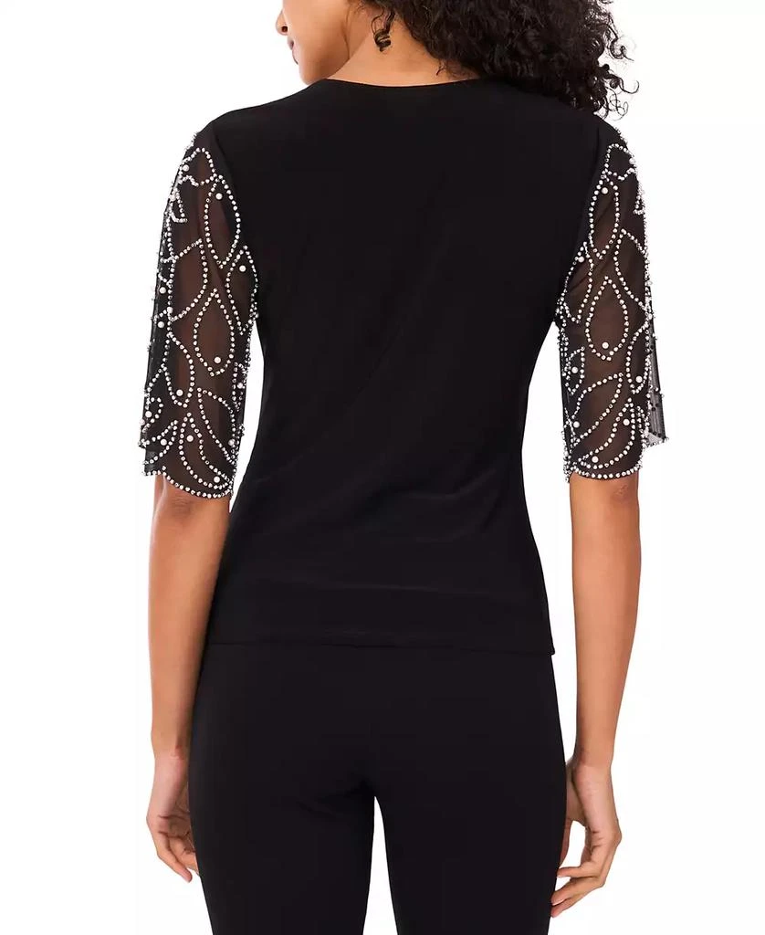 MSK Petite Short-Sleeve V-Neck Top 4