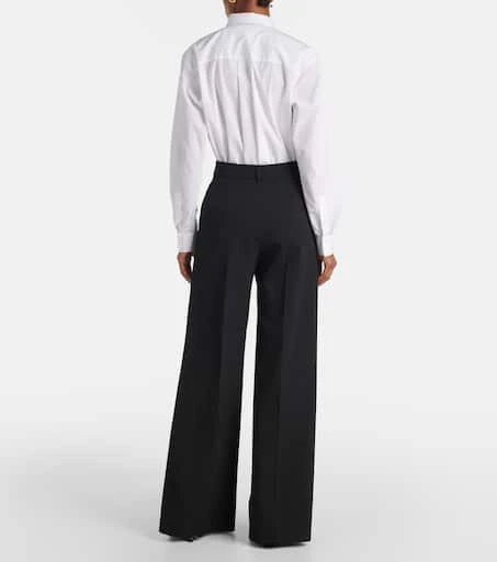 Stella McCartney High-rise wool-blend wide-leg pants 3