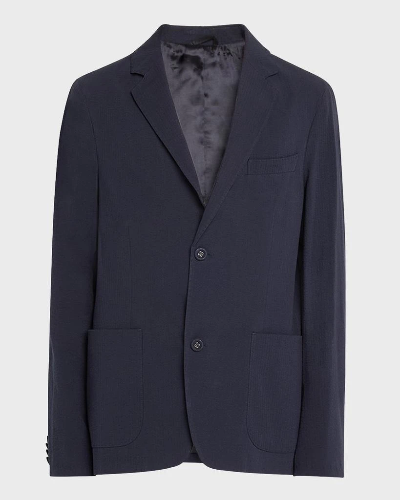 Officine Générale Men's Nehemiah Seersucker Sport Coat 1