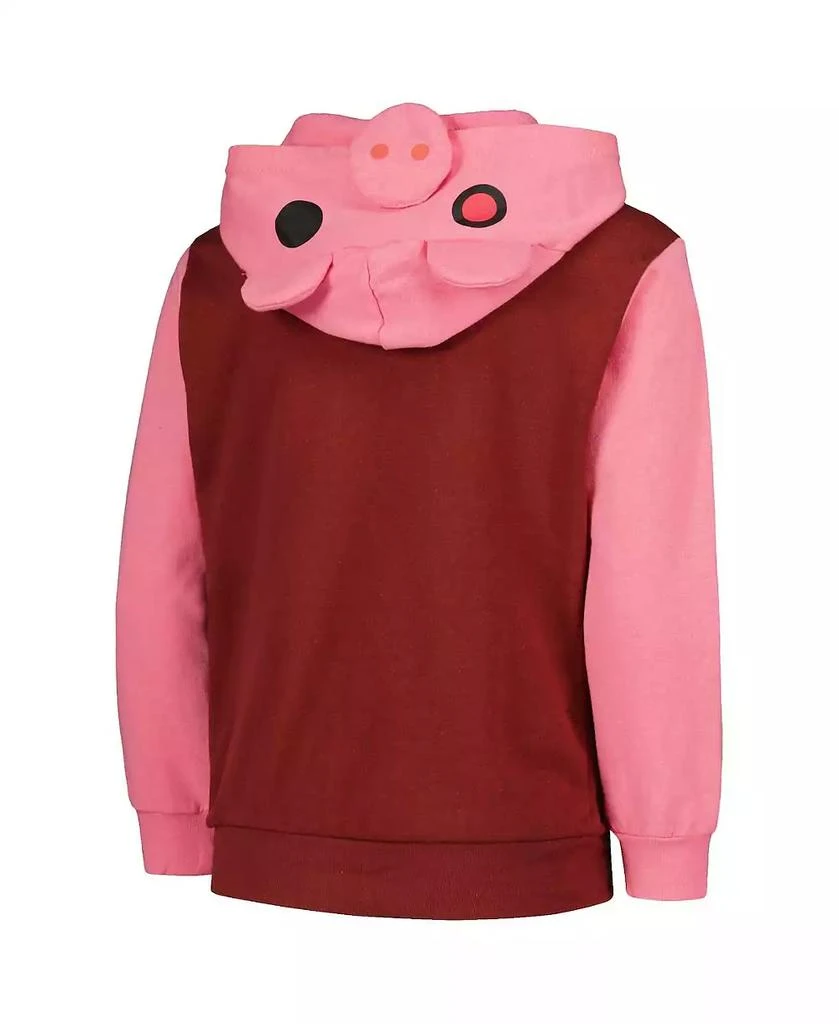 Mad Engine Big Boys Maroon Piggy Hoodie Full-Zip Sweatshirt 3