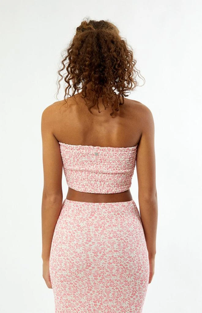 Roxy Floral Smocked Tube Top 3