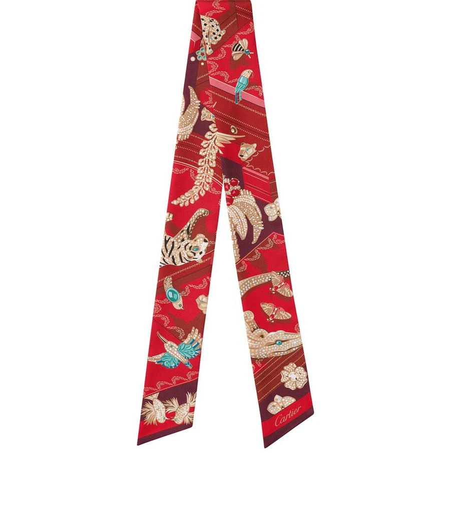 Cartier Silk Panthère Ecrins Scarf 1