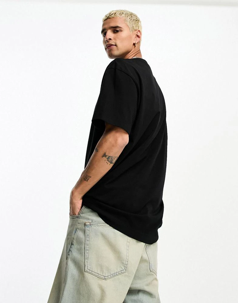 Weekday Weekday oversized t-shirt in black 2