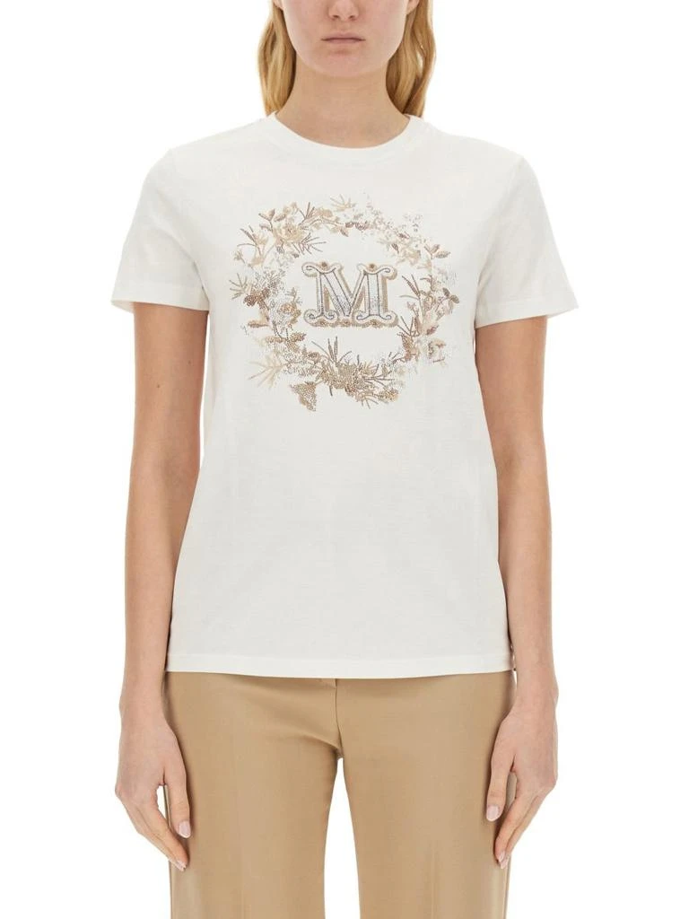 Max Mara Max Mara Logo Embellished Crewneck T-Shirt 3