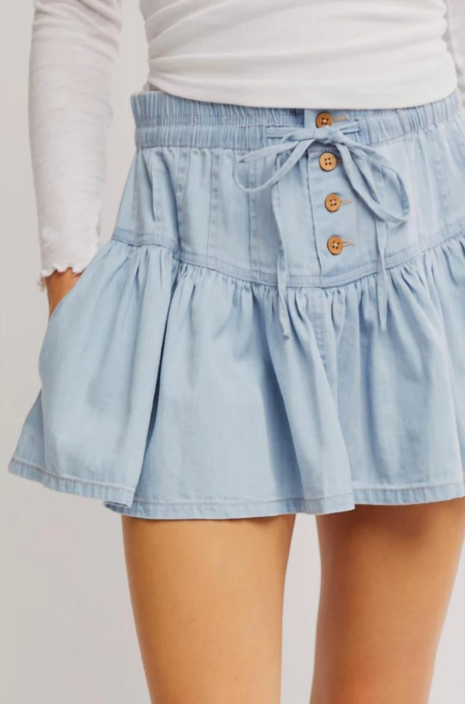 Free People Free People - Roselle Denim Mini Skirt 3