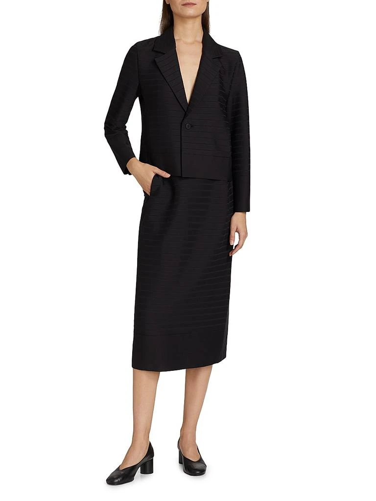 Issey Miyake Wide Stripe Knit Skirt 2