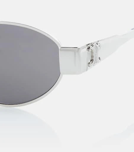 Celine Eyewear Triomphe oval metal sunglasses 2