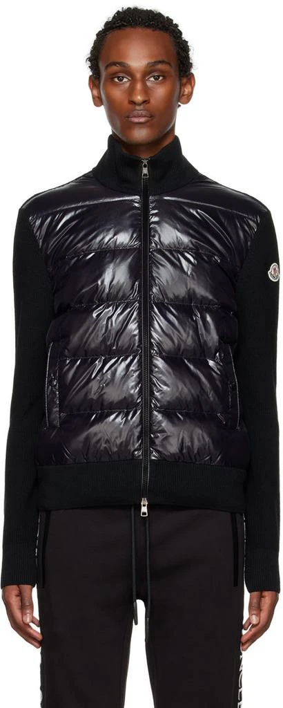Moncler Black Paneled Down Jacket 1