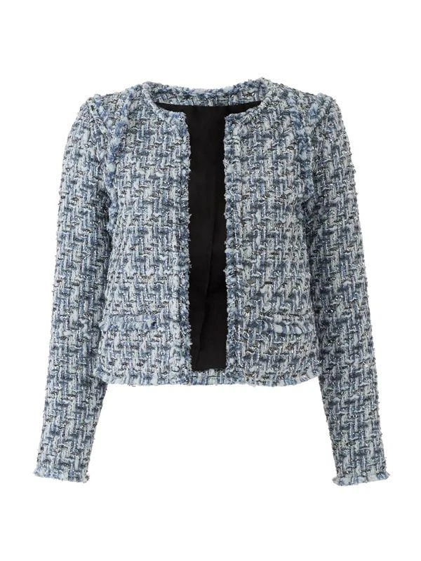 IRO Metallic Tweed Wool Blend Jacket 4