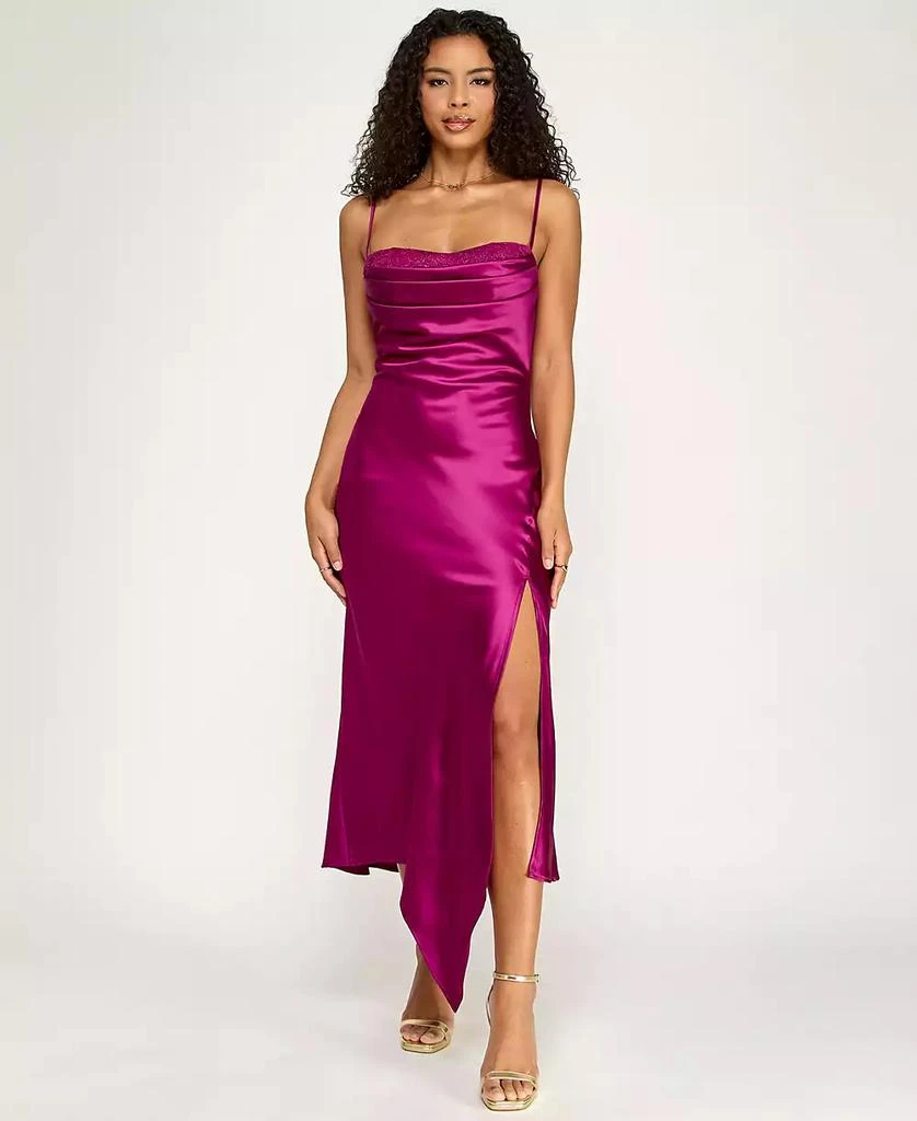 knee length dresses for ladies Metallic Gunmetal Formal Dress: Mac Duggal 50080 Gunmetal / 2 main image 0