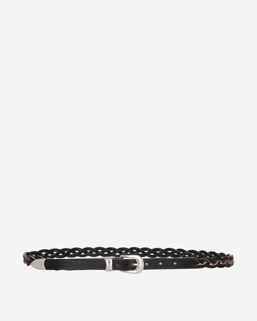 Our Legacy 2cm Braided Belt Black 1