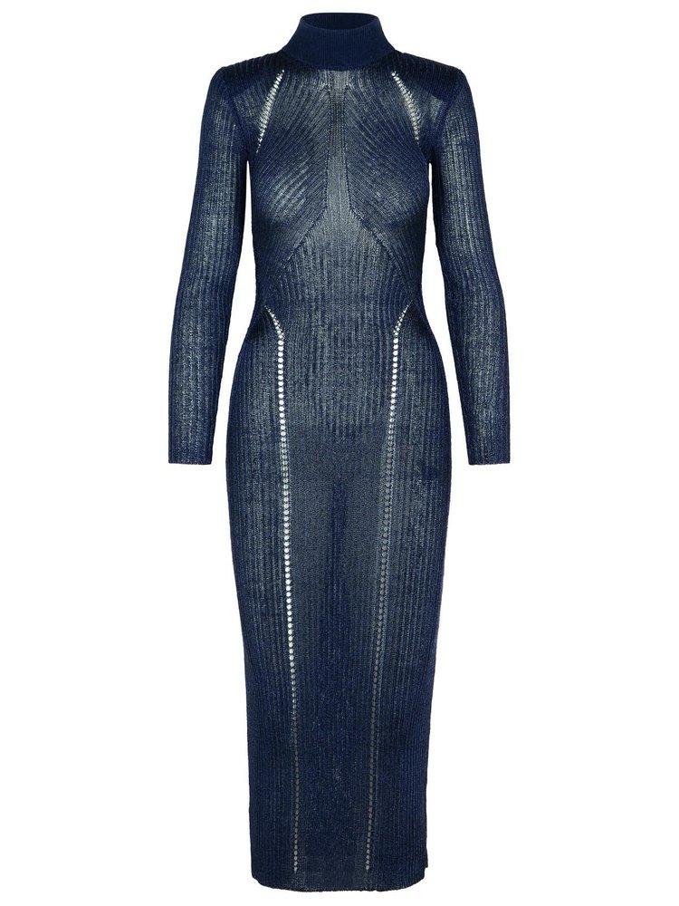 Self Portrait Self-Portrait Lurex Knitted Maxi Dress