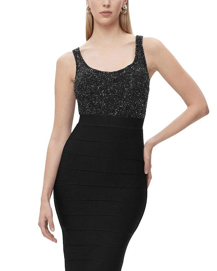 Herve Leger The Fiona Sequin Top 5