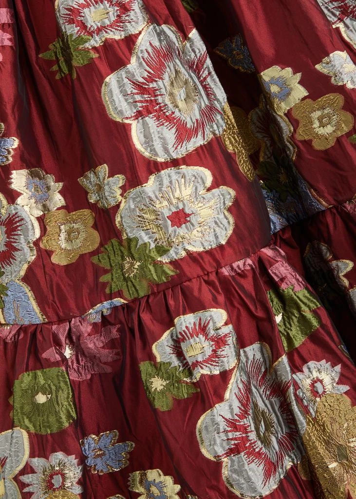 Sister Jane Ruby floral brocade maxi dress 5