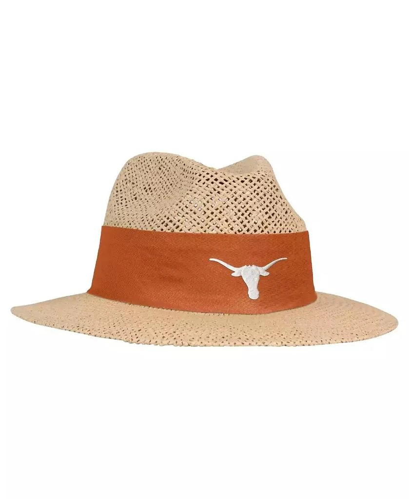 Ahead Men's Tan Texas Longhorns Wellington Gambler Straw Hat 1
