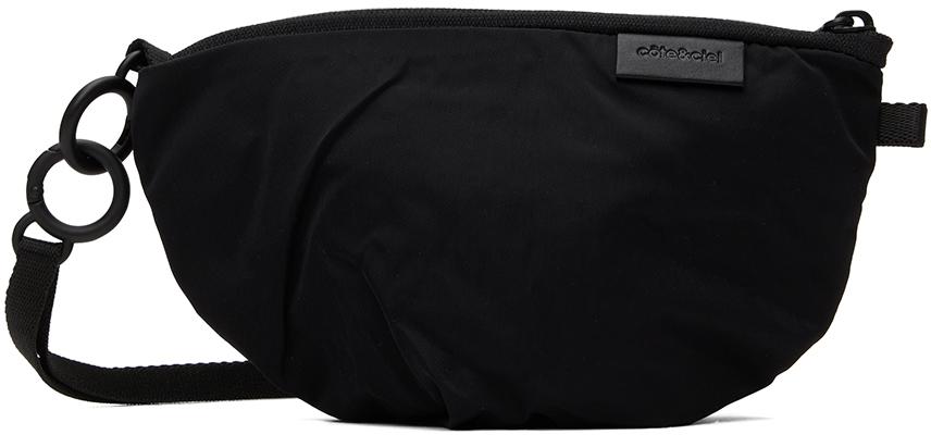 Côte & Ciel Black Orba Smooth Messenger Bag