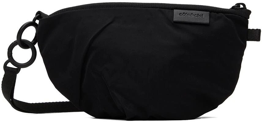 Côte & Ciel Black Orba Smooth Messenger Bag 1