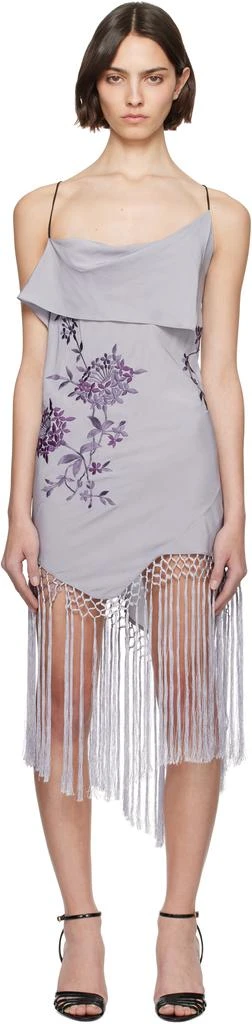 Conner Ives Purple Demi-Couture Piano Shawl Minidress 1
