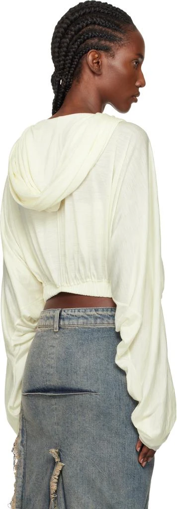 Rick Owens Off-White Concordians Cropped Tunic Hoodie 3