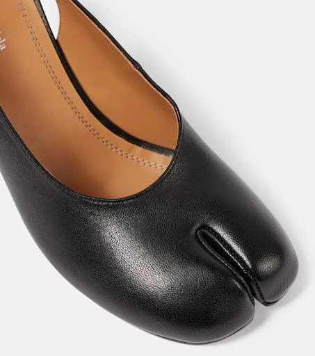 MAISON MARGIELA Tabi leather slingback pumps 5