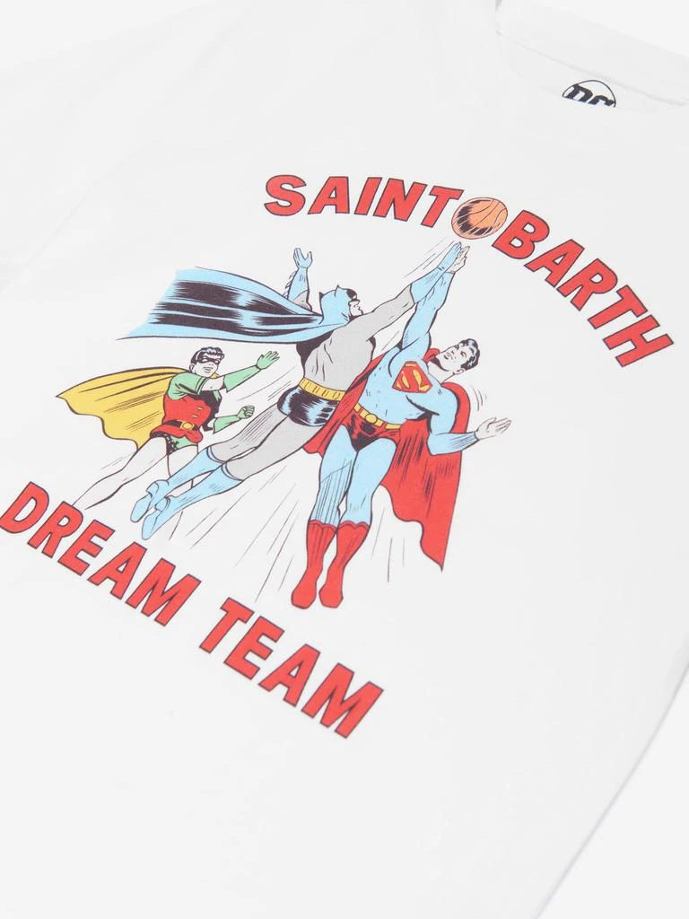 MC2 Saint Barth MC2 Saint Barth Boys DC Dream Team T-Shirt in White 3