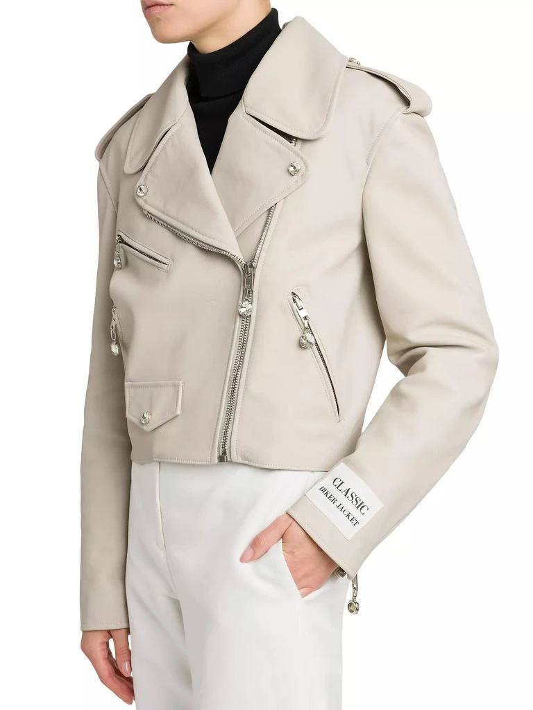 Moschino Sheep Leather Crop Jacket 7