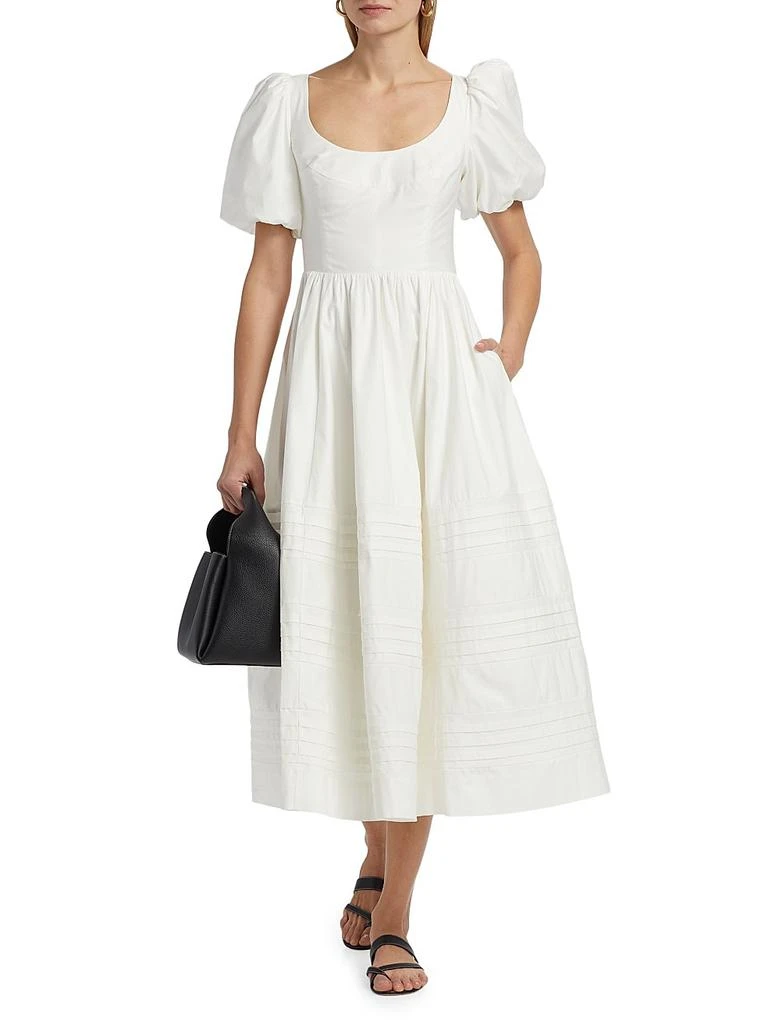 Reformation Everlyn Stretch Cotton Poplin Midi-Dress - Dresses & Skirts -  BeyondStyle