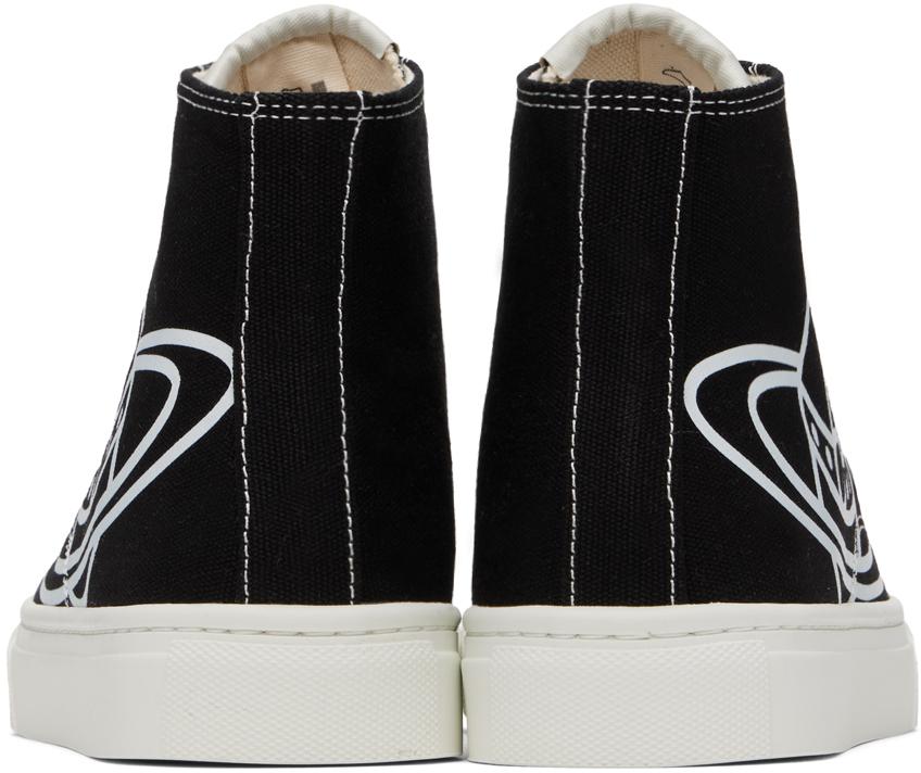Vivienne Westwood Black Plimsoll High-Top Sneakers