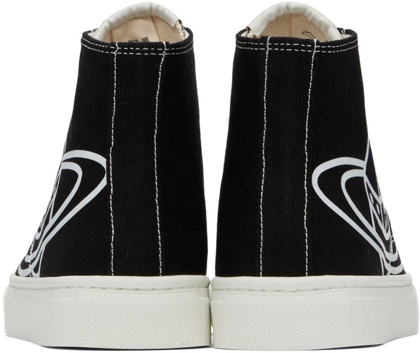 Vivienne Westwood Black Plimsoll High-Top Sneakers 2