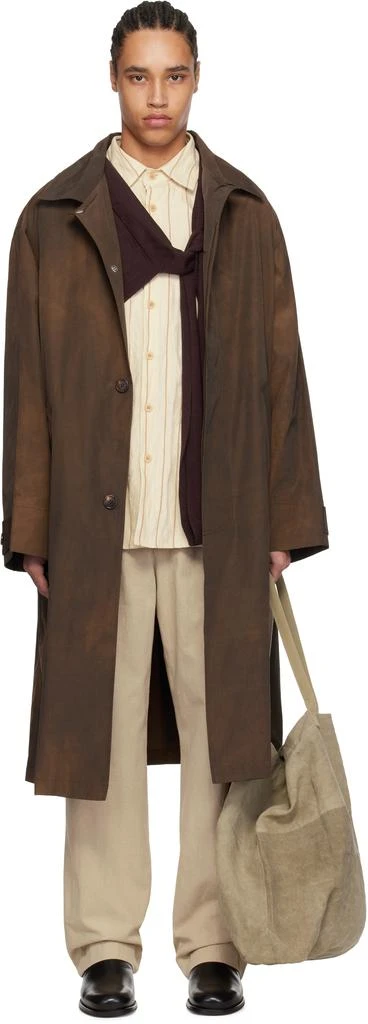 colbo Brown Washed Trench Coat 1