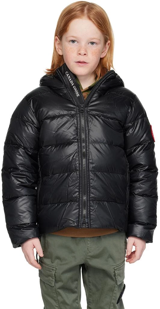 Canada Goose Kids Black Crofton Down Jacket 1