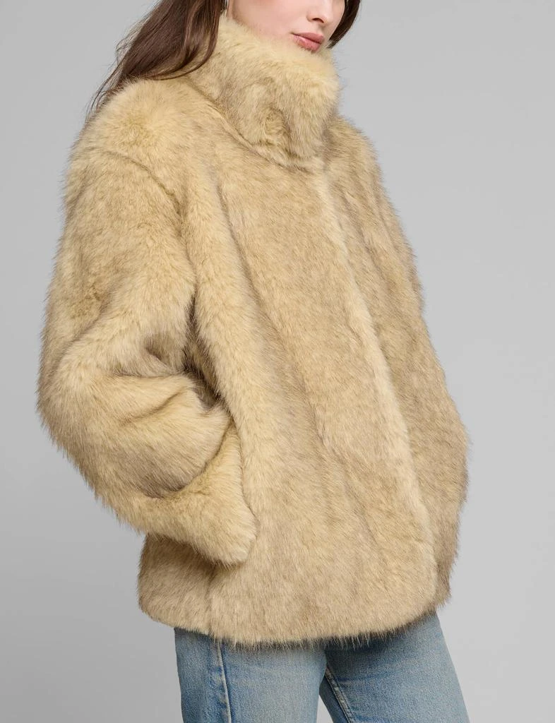 Pixie Market Beige Faux Fur Jacket 3