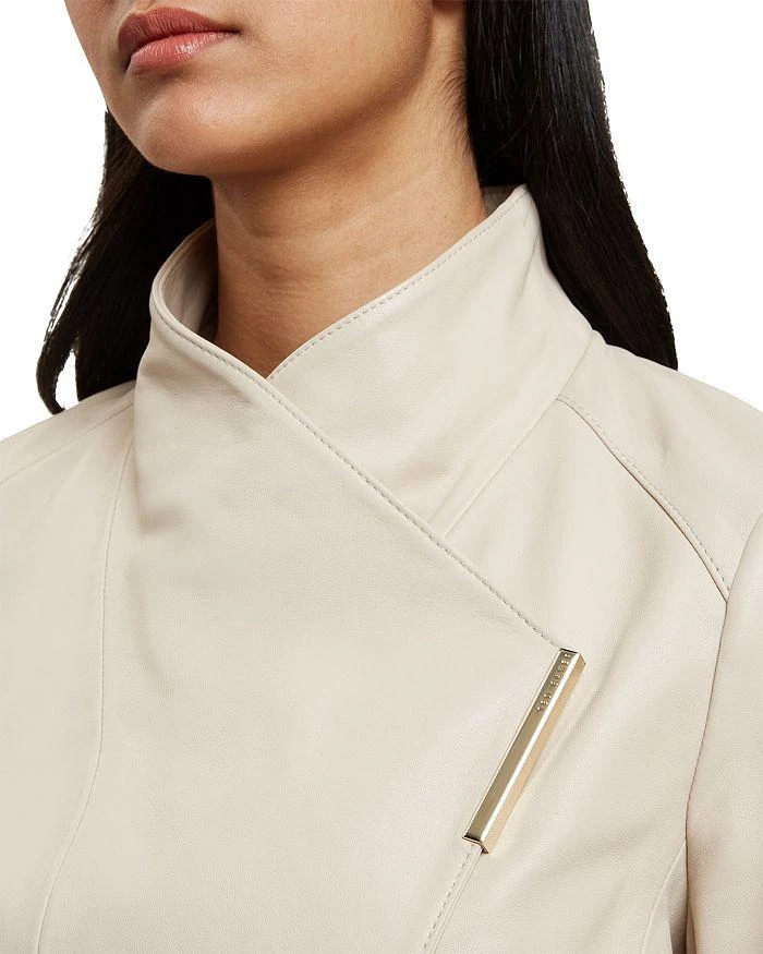 Ted Baker London Riyoze Leather Cropped Wrap Jacket 5