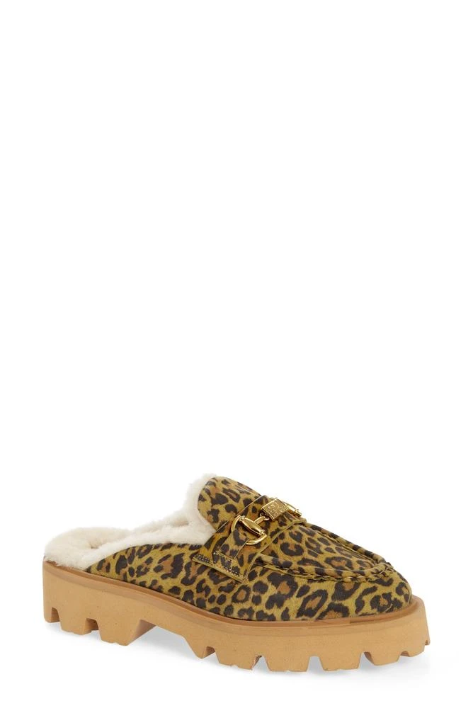 Roberto Cavalli Cortina Faux Fur Lug Loafer Mule 1