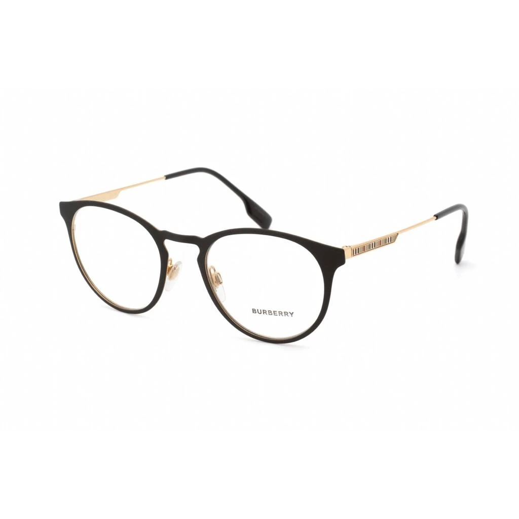 BURBERRY Burberry Men's Eyeglasses - Clear Lens Black Metal Round Shape Frame | BE1360 1017 1