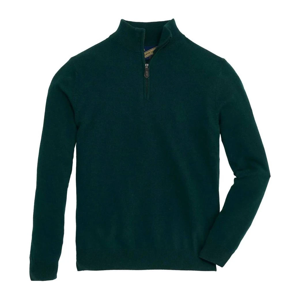 ONWARD RESERVE James Cashmere 1/4 Zip Sweater In Botanical Garden 1