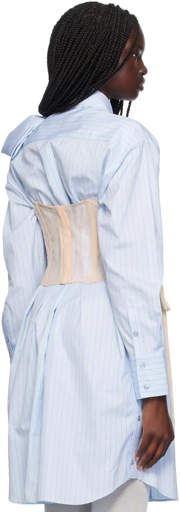 Simone Rocha Beige Embellished Short Lace Up Corset 3