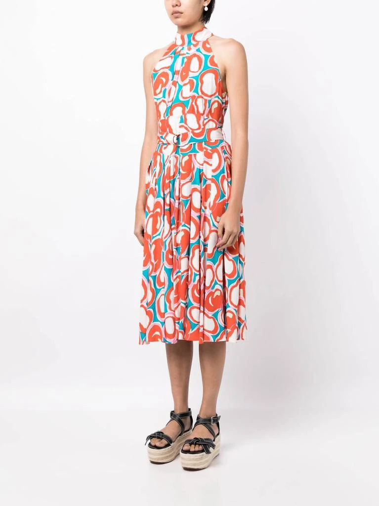 Diane von Furstenberg Nicola Dress In Abstract Dot Turquoise 3