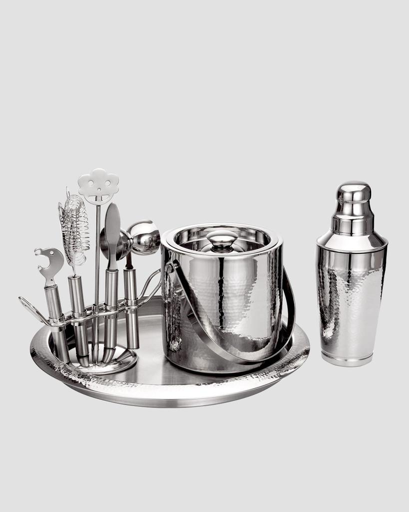 Godinger Hammered Bar Set with Tools