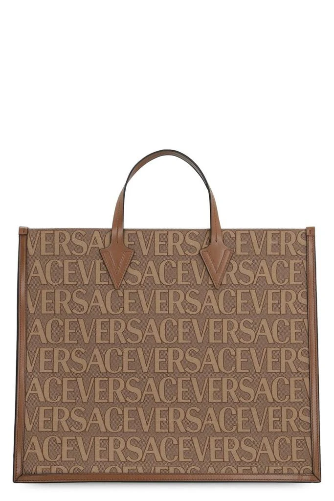 Versace Versace Canvas And Leather Shopping Bag 1