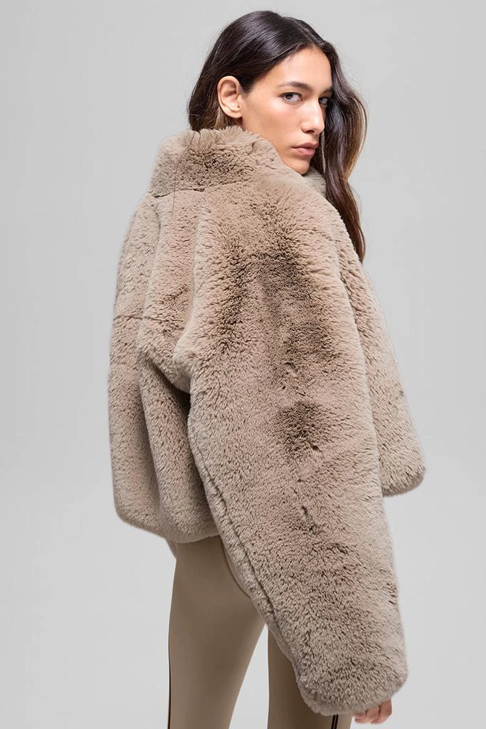 Alo Faux Fur Allure Jacket - Oat 3