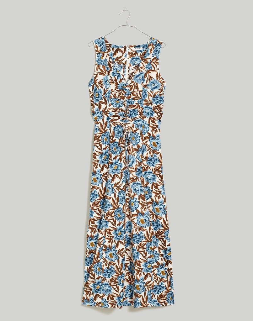 Madewell Sleeveless V-Neck Midi Dress in Floral 6