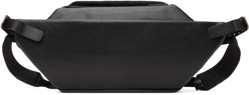Côte & Ciel Black Isarau Alias Cowhide Leather Belt Bag