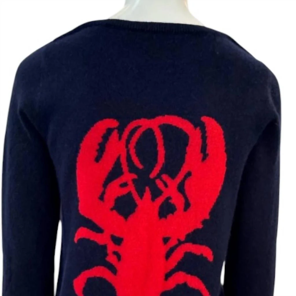 Cortland Park Lobster Sweater In Navy / Red 2