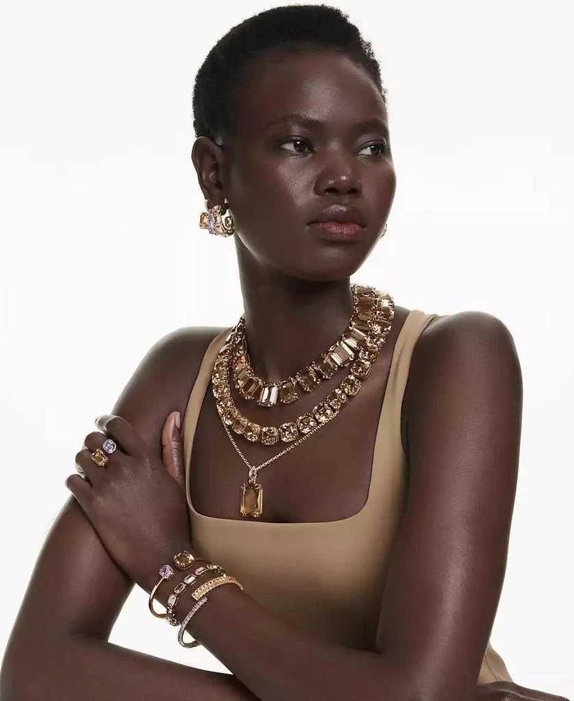 Swarovski Swaroski Matrix Gold-Tone Plated Bangle 6