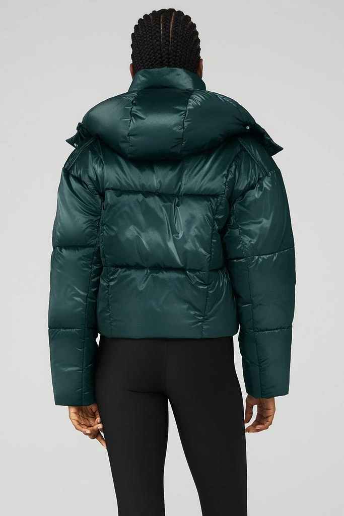 Alo Pearlized Pristine Puffer - Midnight Green 2