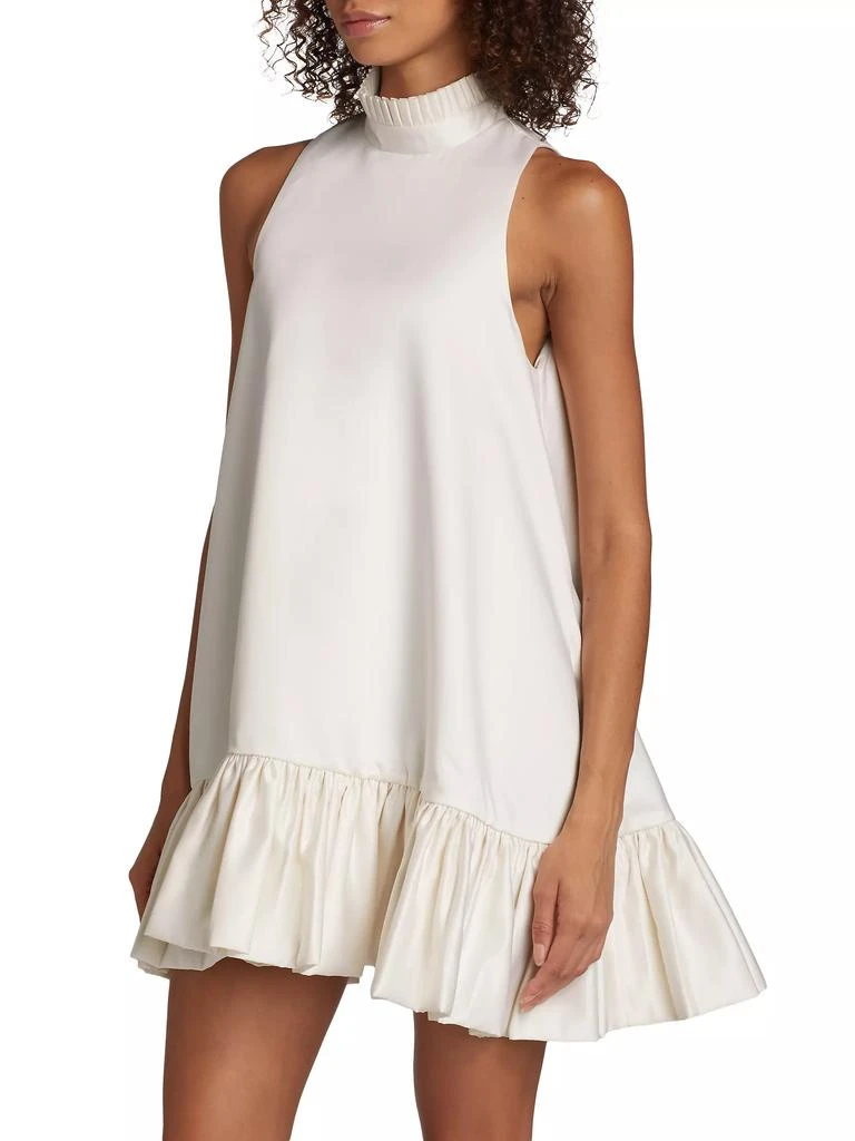 Azeeza Alcott Silk Trapeze Minidress 4