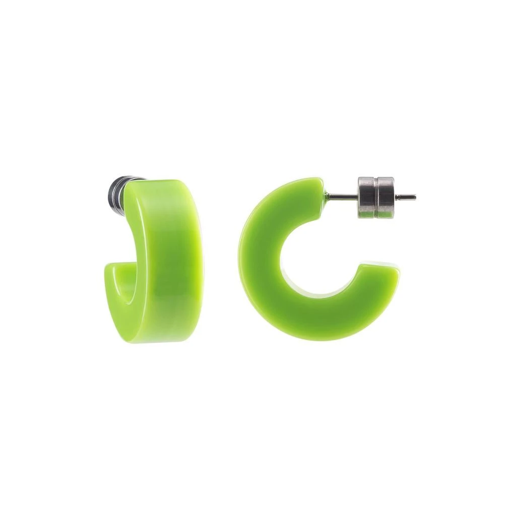 MACHETE Muse Hoops in Neon Green 1