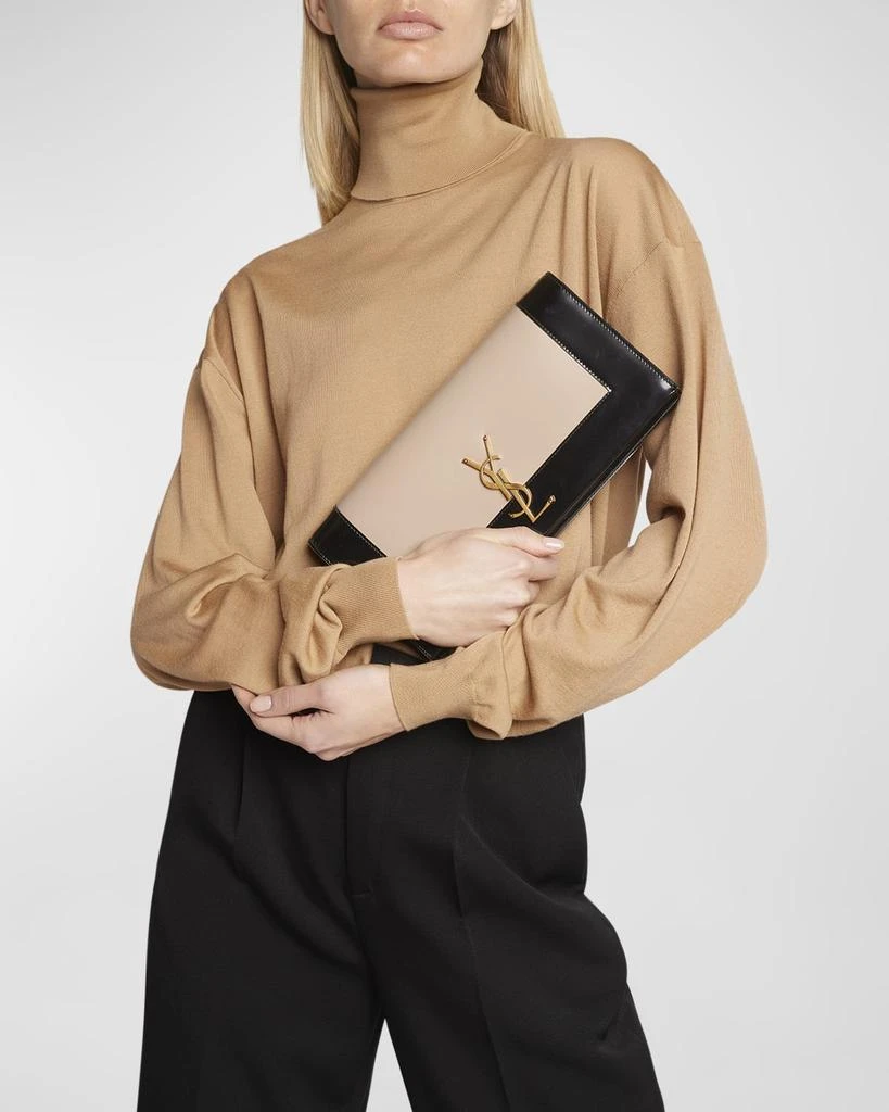 Yves Saint Laurent Kate YSL Clutch Bag in Spazzolato Leather 5